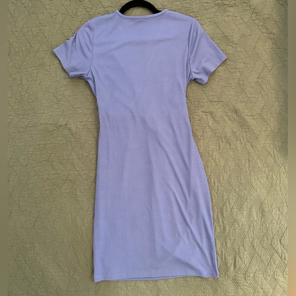 Maternity Dress Short Sleeve Wrap Bodycon Pregnancy Clothes for Baby Shower - Picture 3 of 12